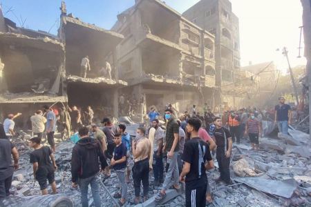 غزة: حصيلة ضحايا غارات إسرائيل 10 آلاف و569 فلسطينيا