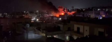 انفجار في مخيم برج الشمالي قرب مدينة صور (فيديو)