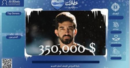 صالح زغاري يجمع 350 ألف دولار لصالح اللاجئين