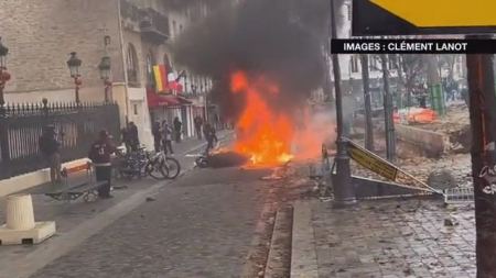 باريس : أعمال عنف وتحطيم مركبات