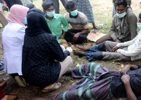 العثور على 58 من مسلمي الروهينغا على ساحل إندونيسيا