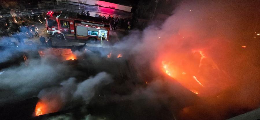 كسيفة: حريق في مبنى مكون من طابقين